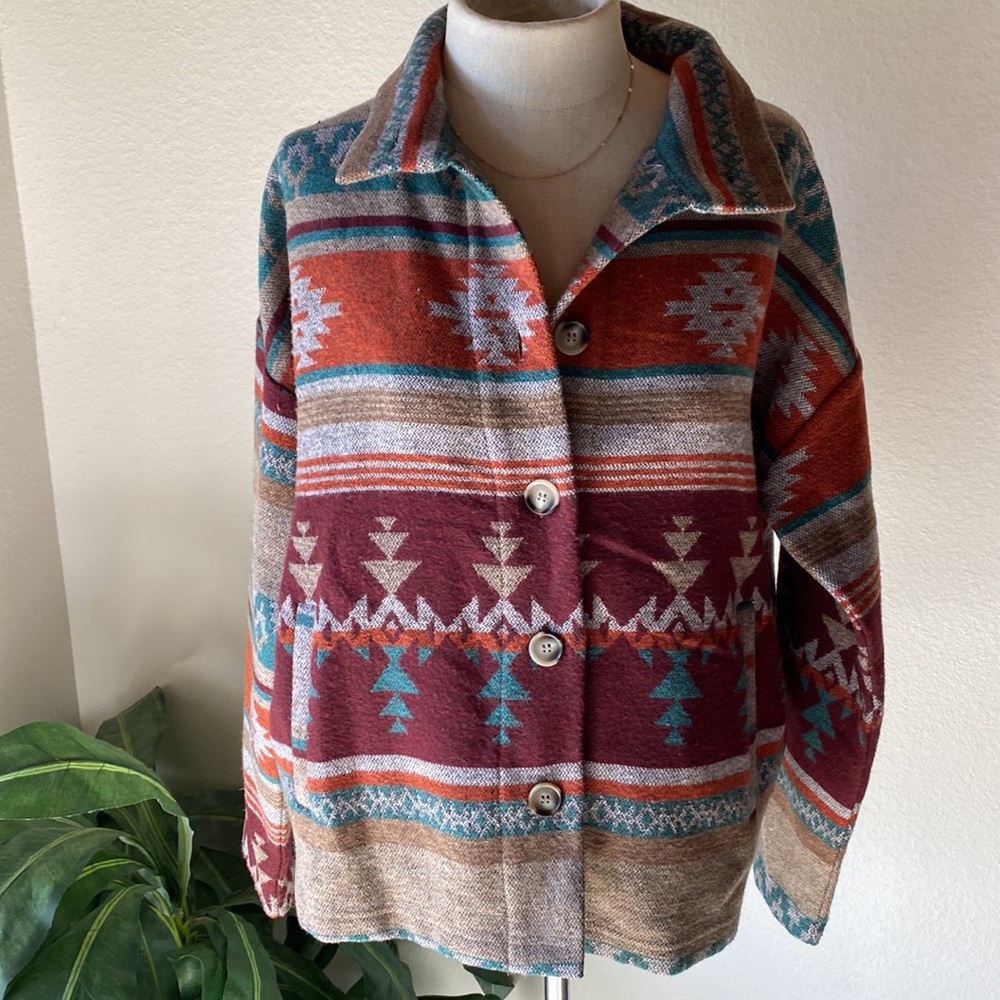 Western Navajo Print Jacket